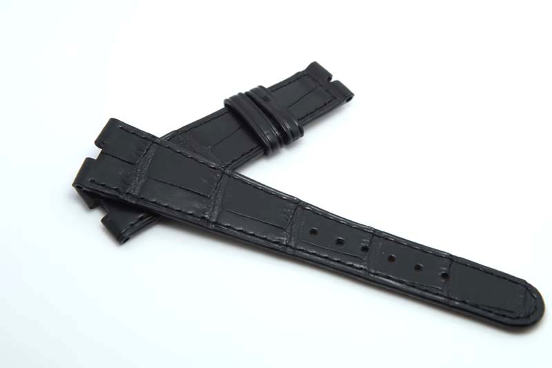 Black Alligator leather wristband - Crocodile Black Alligator leather wristband - Crocodile